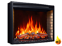Einbau-Elektrokamineinsatz ArtiFlame AF33 – gebogene Scheibe, Breite ≈ 85 cm, 3D-Flammeneffekt, LED-Beleuchtung, Heizfunktion - 2-2M