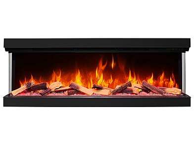 Einbau-Elektrokamineinsatz ArtiFlame AF60TS – dreiseitig, Breite 150 cm, 3D-Flammeneffekt, Heizfunktion, WLAN