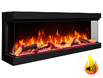Einbau-Elektrokamineinsatz ArtiFlame AF60TS – dreiseitig, Breite 150 cm, 3D-Flammeneffekt, Heizfunktion, WLAN - 2-2M