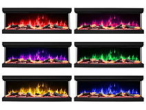Einbau-Elektrokamineinsatz ArtiFlame AF60TS – dreiseitig, Breite 150 cm, 3D-Flammeneffekt, Heizfunktion, WLAN - 5-5M