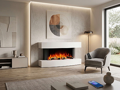 Elektrokamin ArtiFlame Lofoten AF48 – 3D-Flammeneffekt, Heizfunktion, WLAN