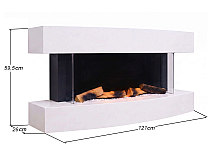 Elektrokamin ArtiFlame Lofoten AF48 – 3D-Flammeneffekt, Heizfunktion, WLAN - 7-7M