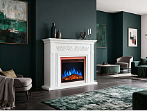 Elektrokamin ArtiFlame Monferrato AF24 – weiß, freistehend, MDF-Verkleidung, 3D-Flammeneffekt, LED-Beleuchtung, Heizfunktion - 11-11M