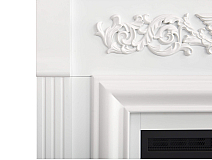 Elektrokamin ArtiFlame Monferrato AF24 – weiß, freistehend, MDF-Verkleidung, 3D-Flammeneffekt, LED-Beleuchtung, Heizfunktion - 8-8M