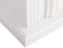 Elektrokamin ArtiFlame Monferrato AF24 – weiß, freistehend, MDF-Verkleidung, 3D-Flammeneffekt, LED-Beleuchtung, Heizfunktion - 9-9M
