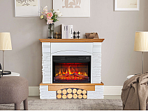 Elektrokamin ArtiFlame Roxwell AF23BS – Eiche, freistehend, MDF-Verkleidung, 3D-Flammeneffekt, LED-Beleuchtung, Heizfunktion - 6-6M