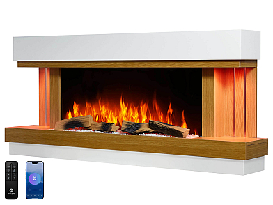 Elektrokamin ArtiFlame Sogne AF52 – 3D-Flammeneffekt, Heizfunktion, WLAN