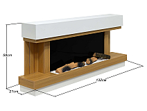 Elektrokamin ArtiFlame Sogne AF52 – 3D-Flammeneffekt, Heizfunktion, WLAN - 7-7M