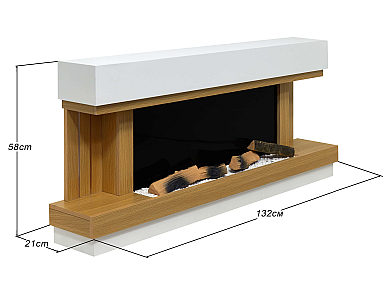 Elektrokamin ArtiFlame Sogne AF52 – 3D-Flammeneffekt, Heizfunktion, WLAN