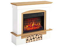 Elektrokamin ArtiFlame Woodley AF23BS weiß / eiche natur - 2-2M