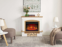 Elektrokamin ArtiFlame Woodley AF23BS weiß / eiche natur - 6-6M